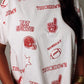 Stewart Simmons - Sequin Football Tee in Red