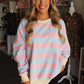 Oversized Terry Top in Pink