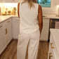 Midtown Chic Pants Set - White