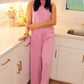 Midtown Chic Pants Set - Pink