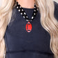 Hart Designs - Polka Dot Football Scarf Necklace