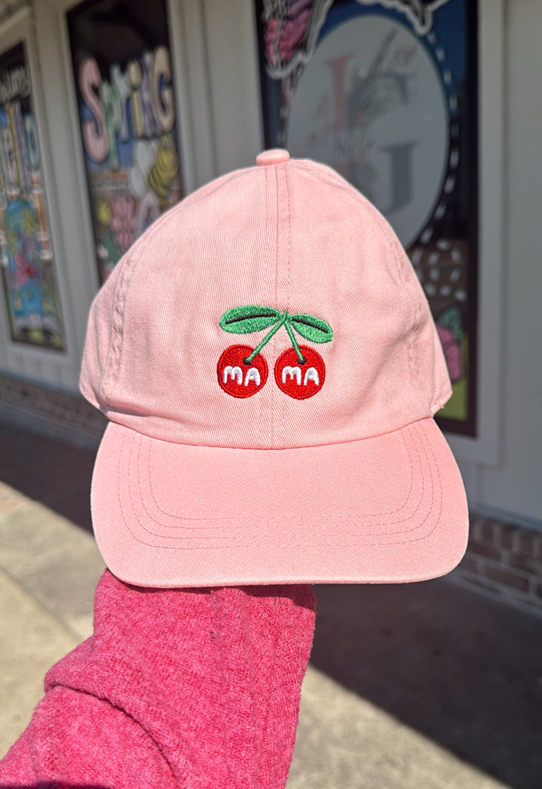 Cherries "Mama" Hat - Pink