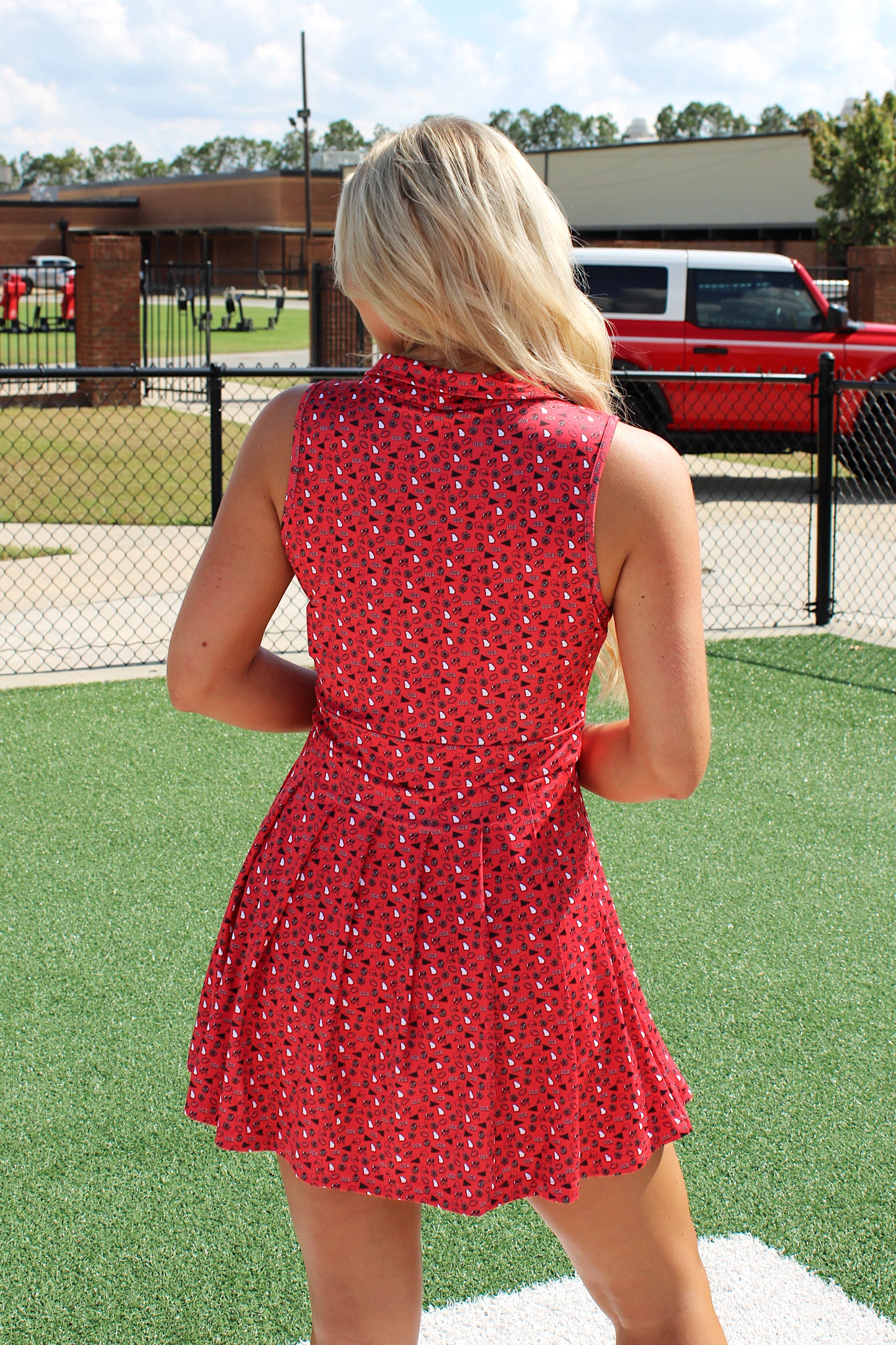 STEWART SIMMIONS - The League Pleated Tennis Romper