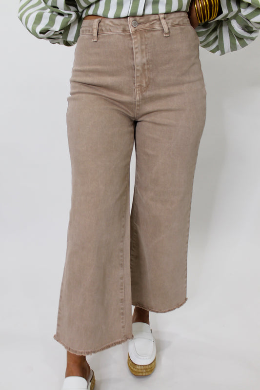 Mocha Latte High Waist Pants