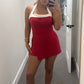That Girl Romper - Red/White