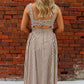 Chestnut Charm Stripe  Midi