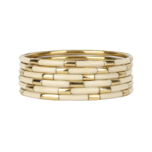 BuDhaGirl / Veda Bangles - Ivory
