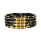 BuDhaGirl / KOI Noir All Weather Bangles - Black/Gold