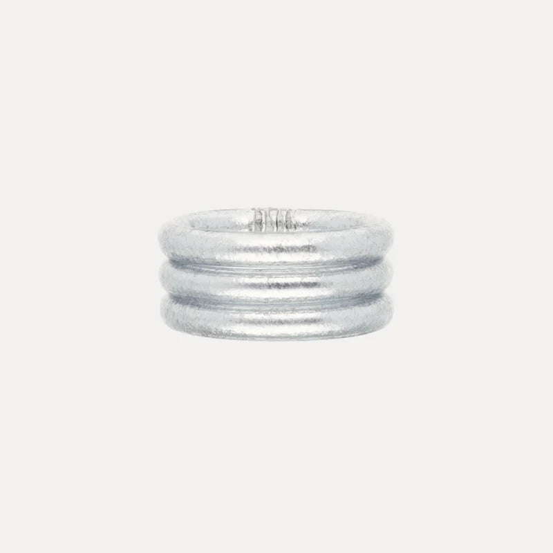 BudhaGirl - Silver All Weather Rings (Set of 3)