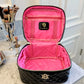 CAROLINE HILL | Black Patent Hampton Train Case