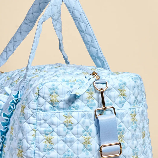 On-The-Go Quilted Weekender Bag - Oh So Fancy Blue