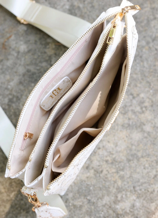 CAROLINE HILL | Champagne Shimmer Ariana Crossbody