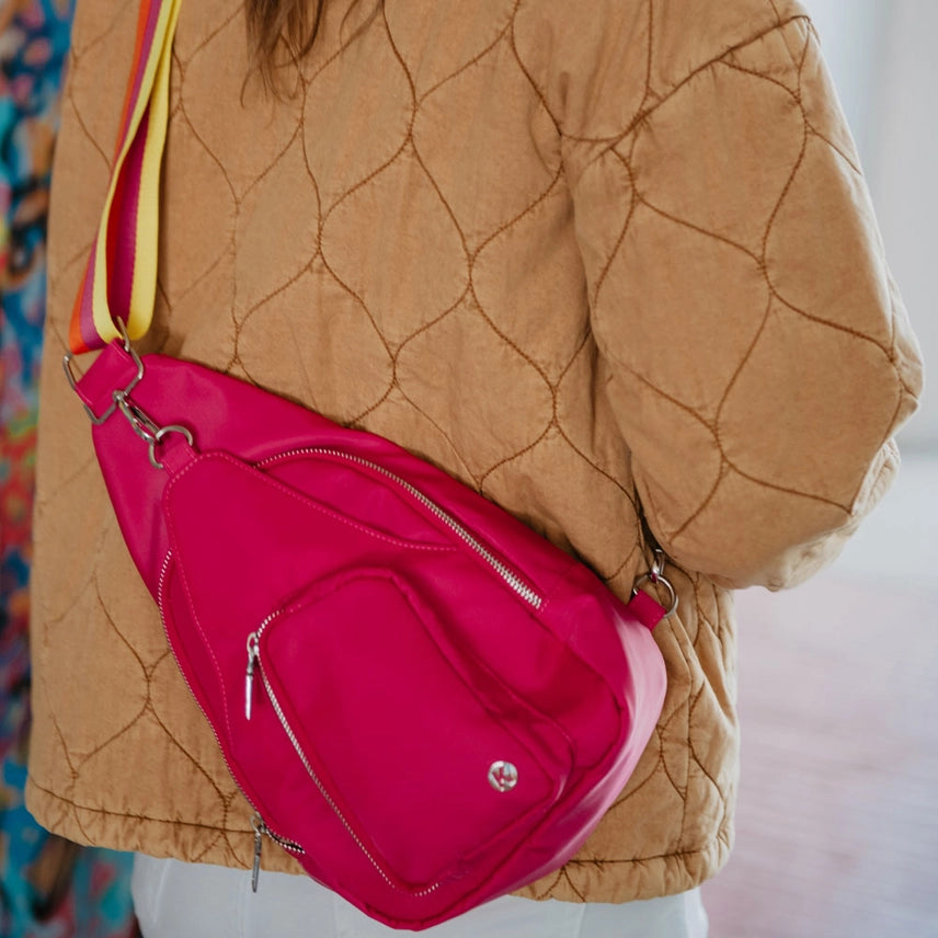 Pink Crossbody Sling Bag