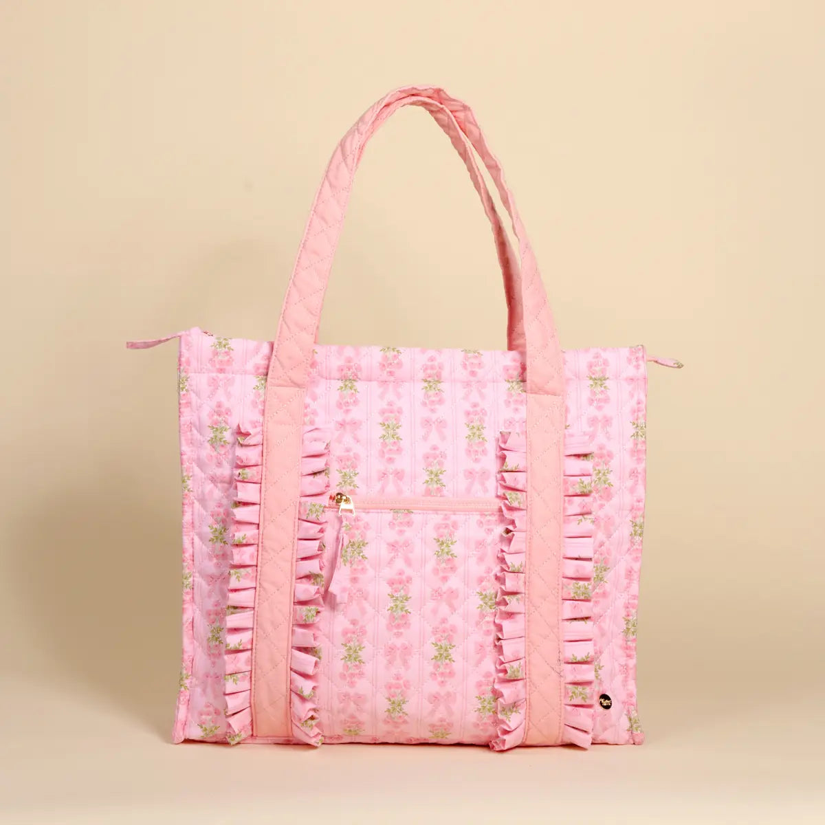 The Everyday Quilted Tote Bag - Oh So Fancy Pink