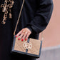 Caroline Hill | Cecilia Circle Logo Handbag Latte Black