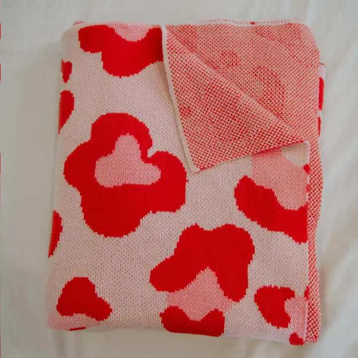 Pink Leopard Oversized Blanket