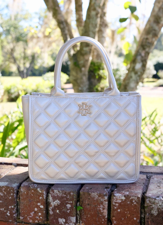 CAROLINE HILL | Pearl Quilted Ricky Mini Tote