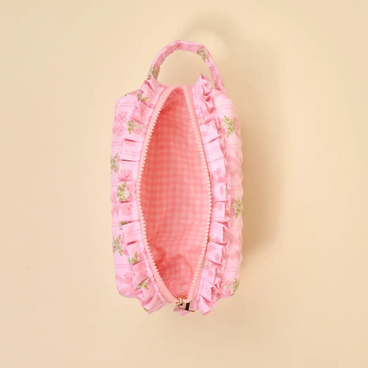 Essentials Quilted Cosmetic Pouch - Oh So Fancy Pink
