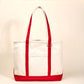 The Signature Canvas Tote Bag–Red