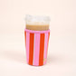 Sip Savvy Drink Sleeve–Large–Sicily Stripes Pink