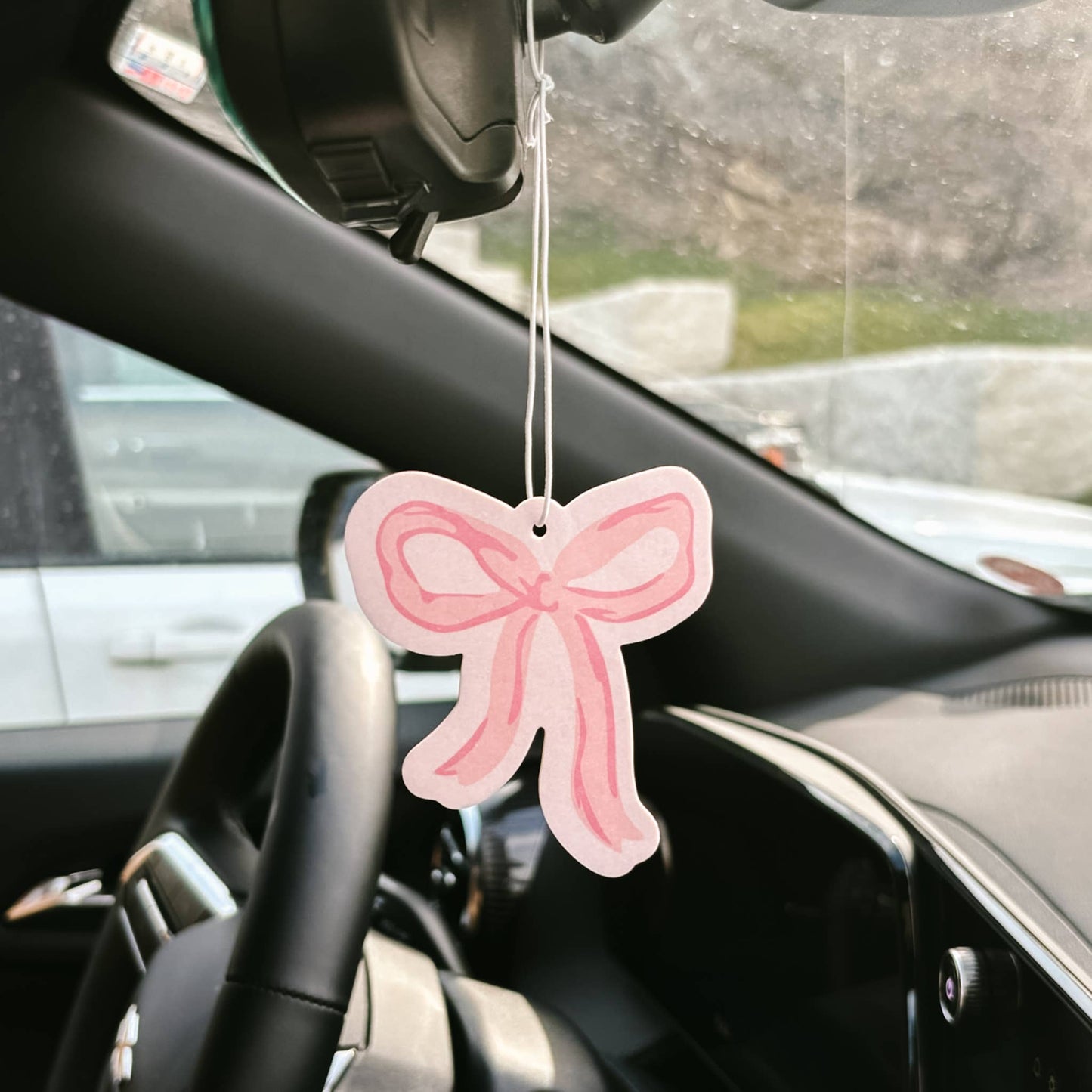 Sweet Ride Car Air Freshener–Bow Pink