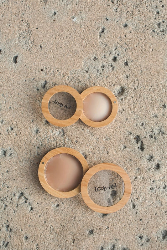 BOOB-EEZ/ Nip Covers + Bamboo Compact Travel Case