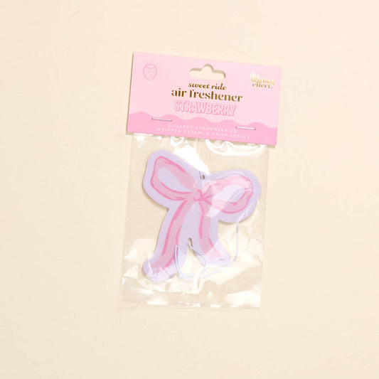 Sweet Ride Car Air Freshener–Bow Pink