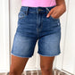 Cheerful Mid Rise Midi Shorts