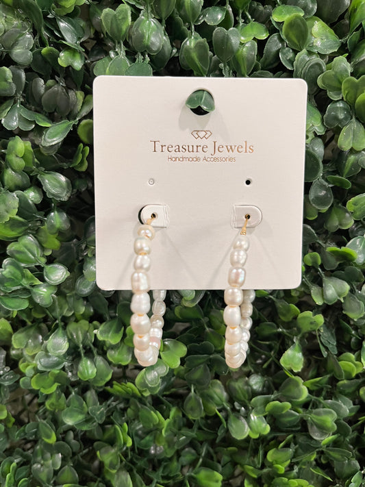 Pearl Hoops