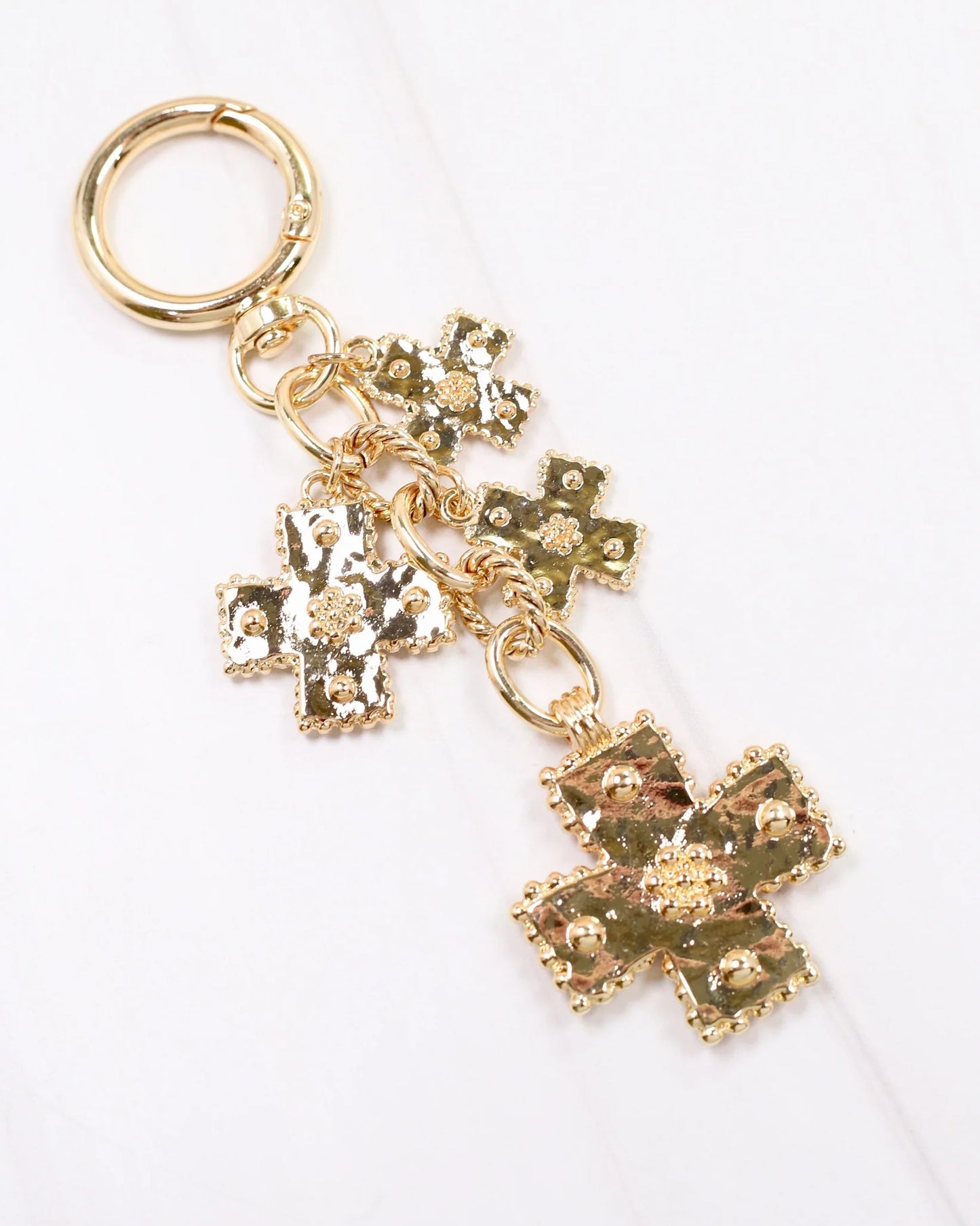 Caroline Hill | Kennon Cross Bag Charms Gold