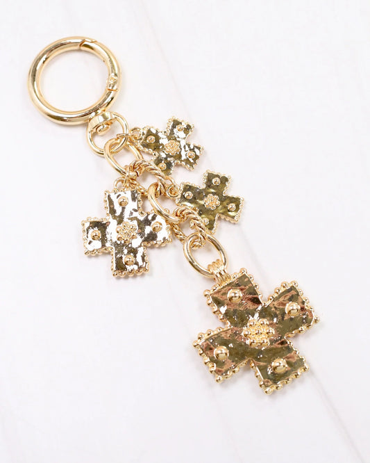 Caroline Hill | Kennon Cross Bag Charms Gold