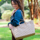 CAROLINE HILL | Latte DQ Quilted Melissa Tote