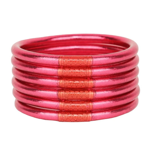 BuDhaGirl / All Weather Bangles - Pink (Set of 6)