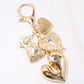Caroline Hill | Puffy Heart Bag Charm Gold