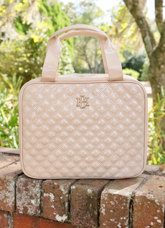 CAROLINE HILL | Nude Patent Large Punta Cana Case