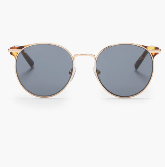 DIFF Eyewear / Summit - Gold, Amber Tortoise + Polarized