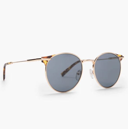 DIFF Eyewear / Summit - Gold, Amber Tortoise + Polarized