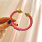 Gold Tip Pink Cable Cuff