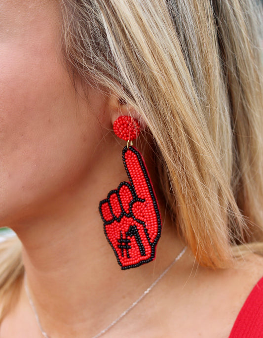 We're #1 Gameday Earrings