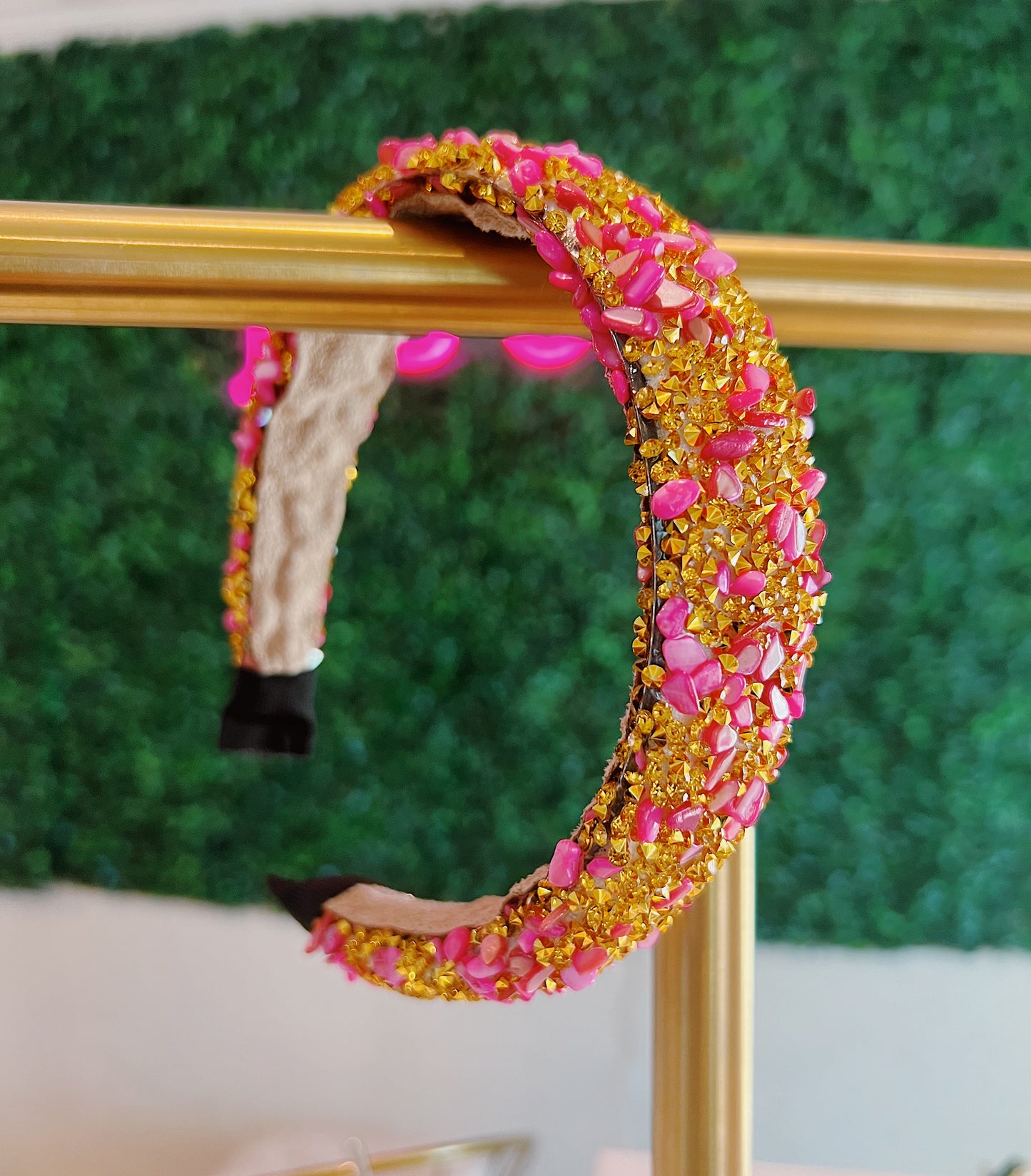 Golden Girl Headband - Pink & Gold