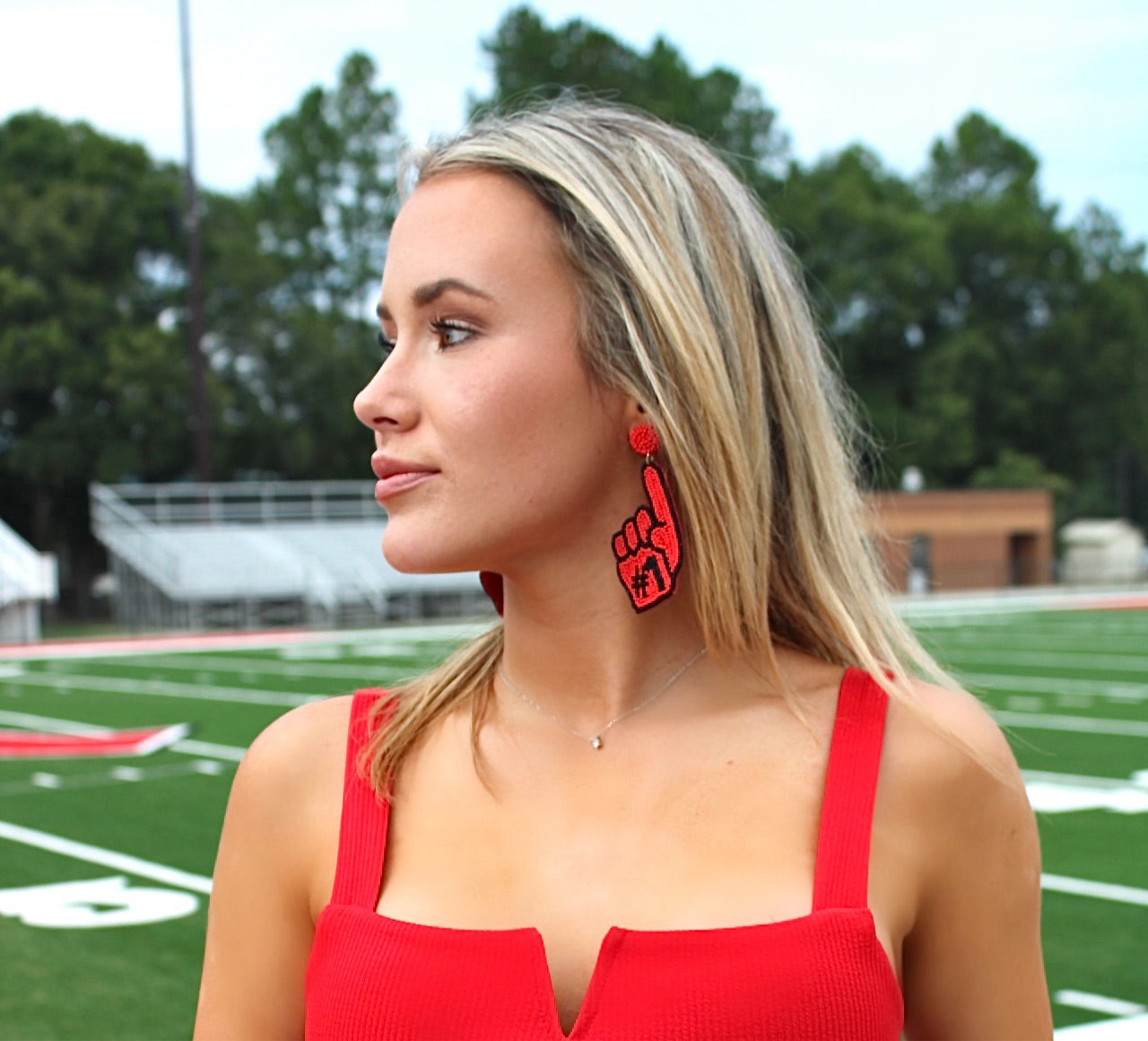 We're #1 Gameday Earrings