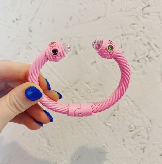 Large Stone Cable Cuff